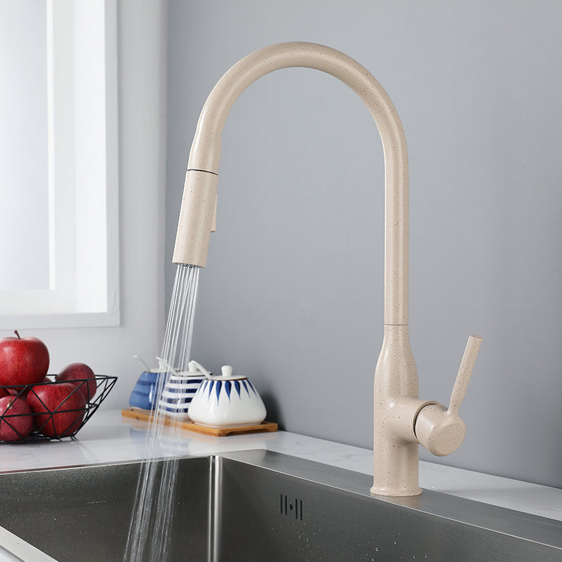 Modern Standard Kitchen Faucet Gooseneck Kitchen Faucet with One Handle