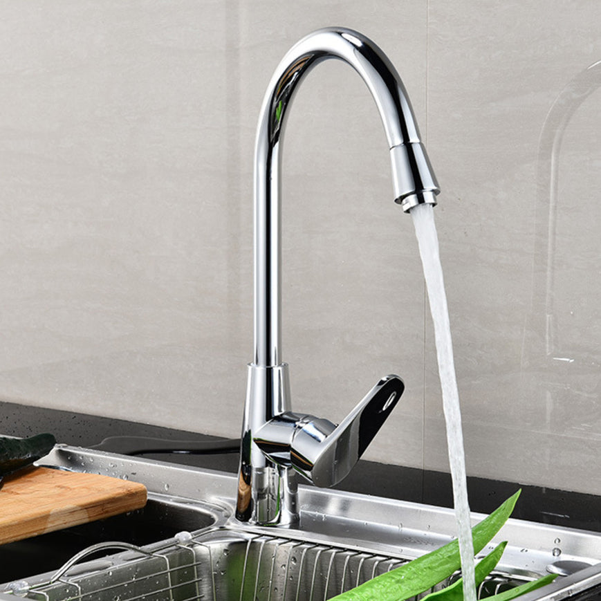 Traditional 1-Handle Faucet 1-Hole with Water Dispenser Standard Kitchen Faucet