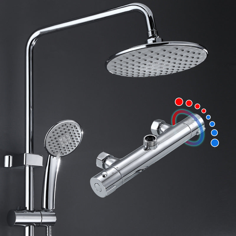 Shower System Rain Massage Jet Round Adjustable Spray Pattern Shower Trim