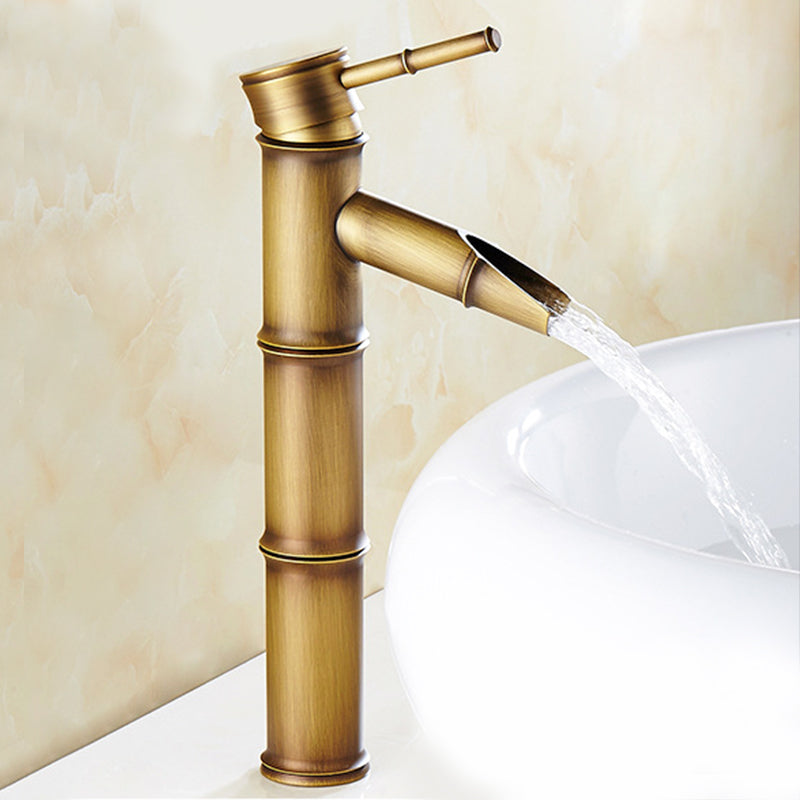 Country Style Faucet One Hole Vessel Sink Faucet with One Lever Handle