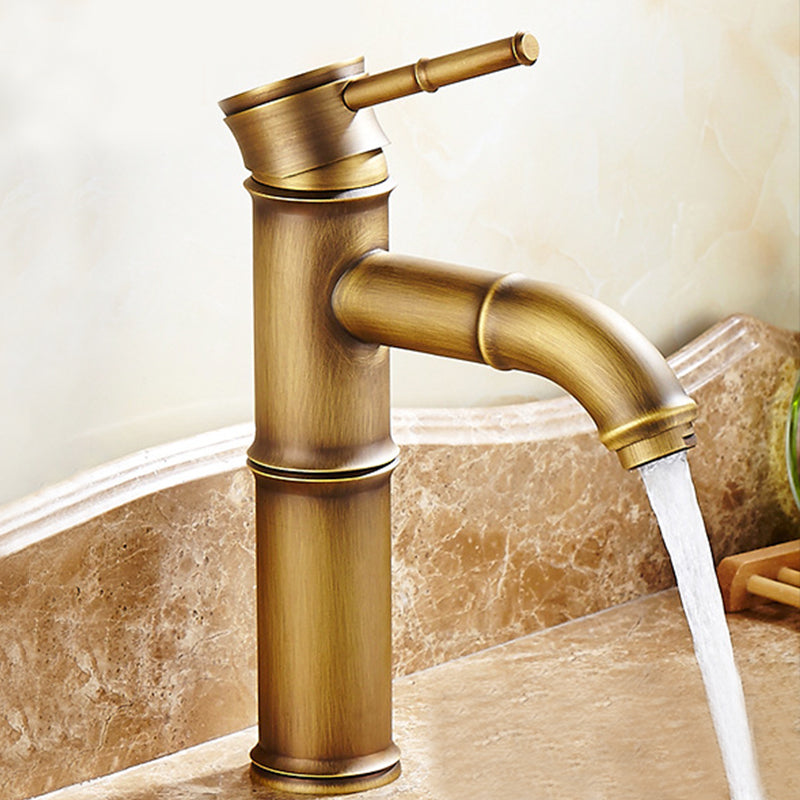 Country Style Faucet One Hole Vessel Sink Faucet with One Lever Handle