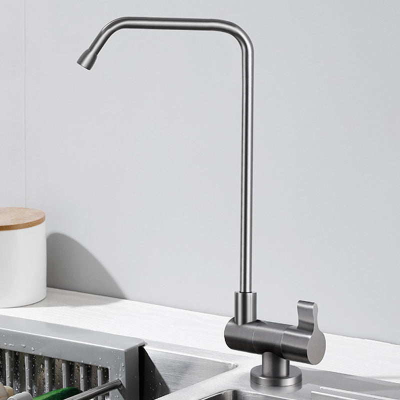 Modern Single Level Bar Faucet 1 Hole No Sensor Kitchen Faucet