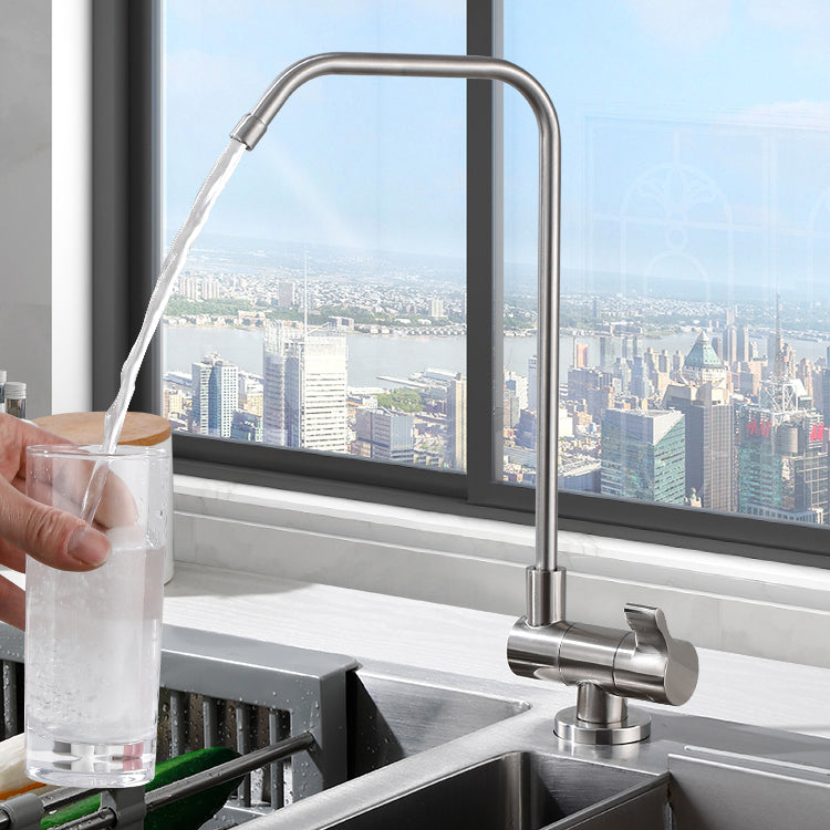 Modern Single Level Bar Faucet 1 Hole No Sensor Kitchen Faucet