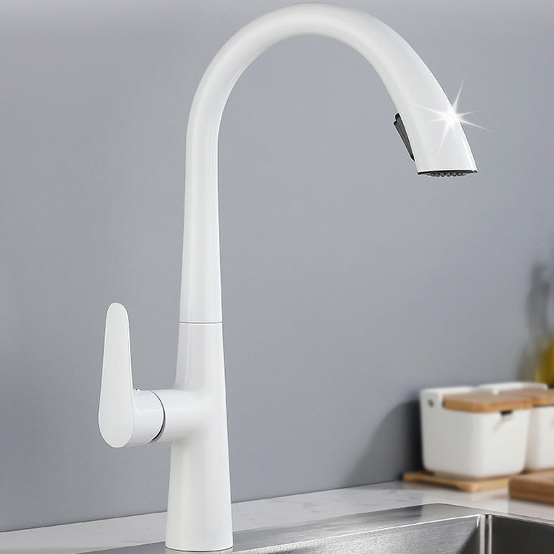 Modern Style Kitchen Faucet Gooseneck Standard Kitchen Faucet