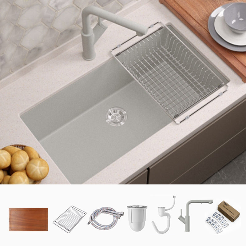 Contemporary Style Kitchen Sink Undermount Kitchen Sink with Drain Strainer Kit