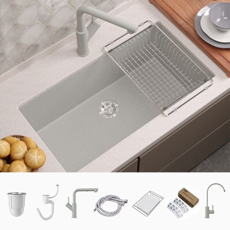 Contemporary Style Kitchen Sink Undermount Kitchen Sink with Drain Strainer Kit