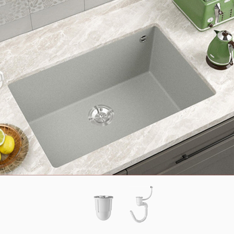 Contemporary Style Kitchen Sink Undermount Kitchen Sink with Drain Strainer Kit