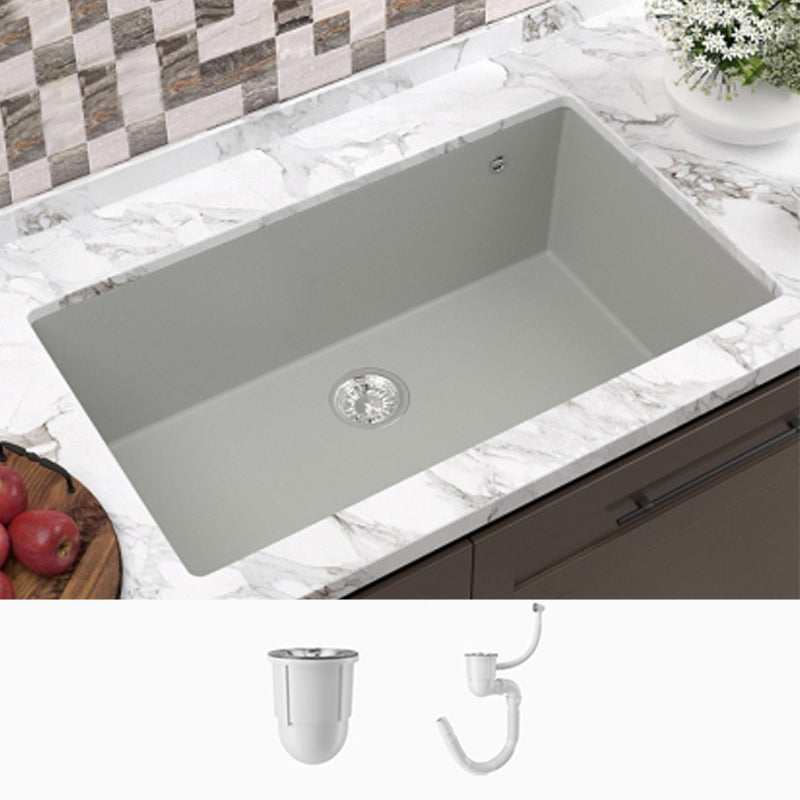 Contemporary Style Kitchen Sink Undermount Kitchen Sink with Drain Strainer Kit