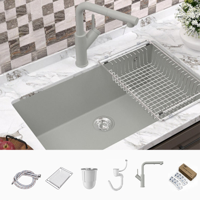 Contemporary Style Kitchen Sink Undermount Kitchen Sink with Drain Strainer Kit