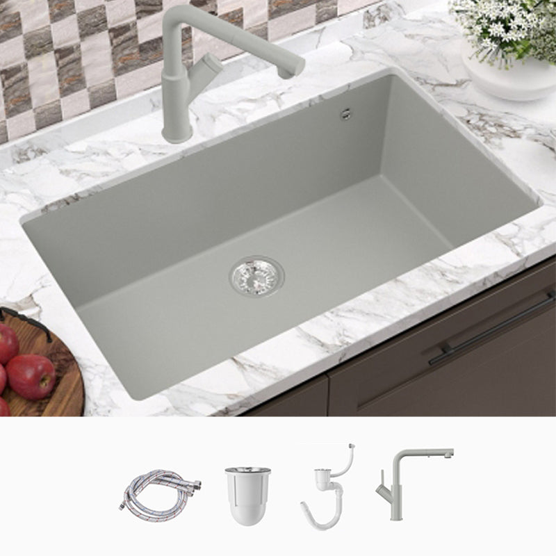 Contemporary Style Kitchen Sink Undermount Kitchen Sink with Drain Strainer Kit