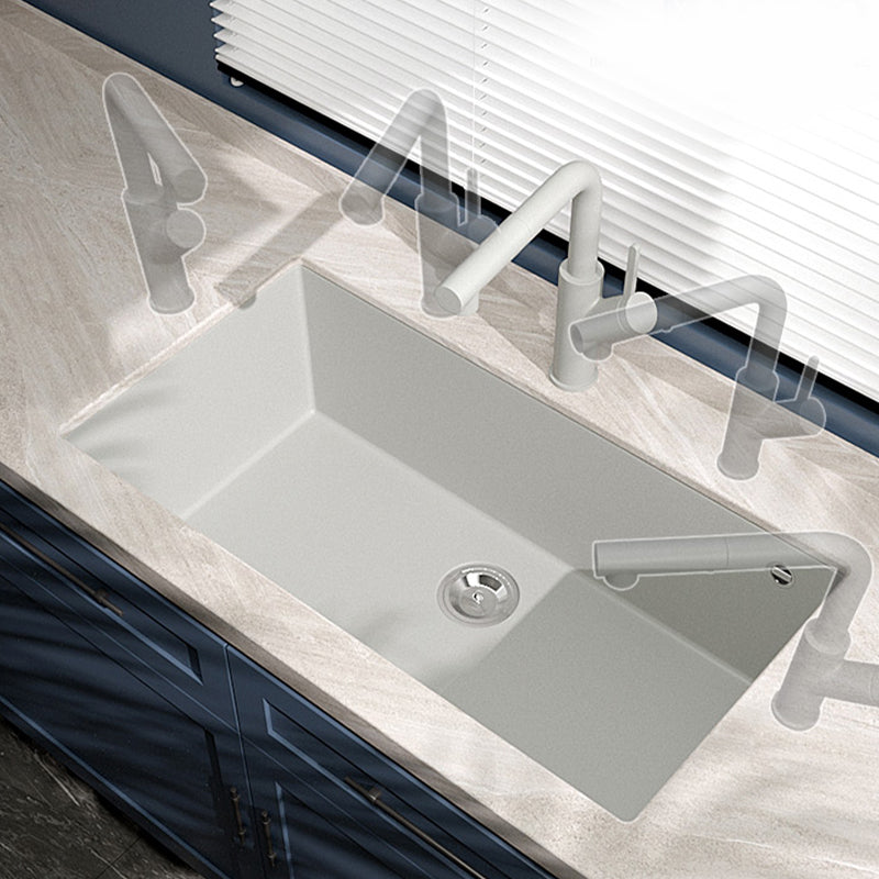 Contemporary Style Kitchen Sink Undermount Kitchen Sink with Drain Strainer Kit