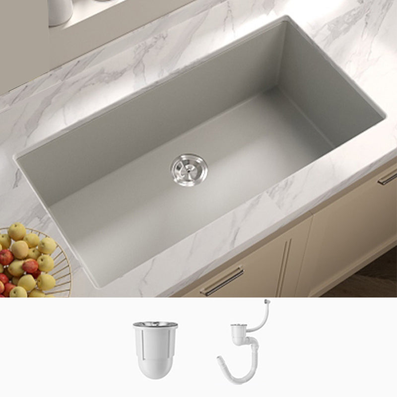 Contemporary Style Kitchen Sink Undermount Kitchen Sink with Drain Strainer Kit