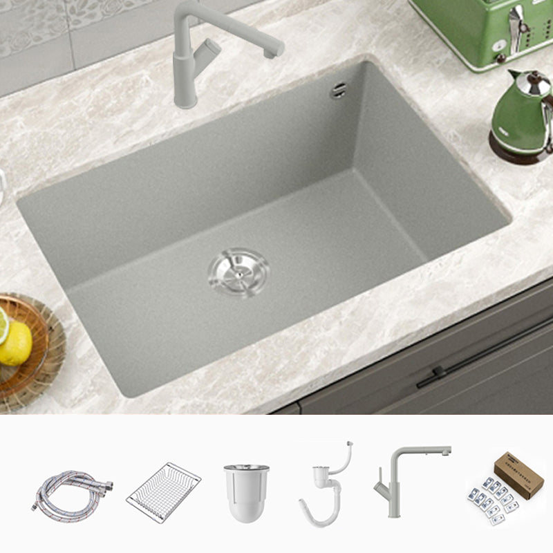 Contemporary Style Kitchen Sink Undermount Kitchen Sink with Drain Strainer Kit