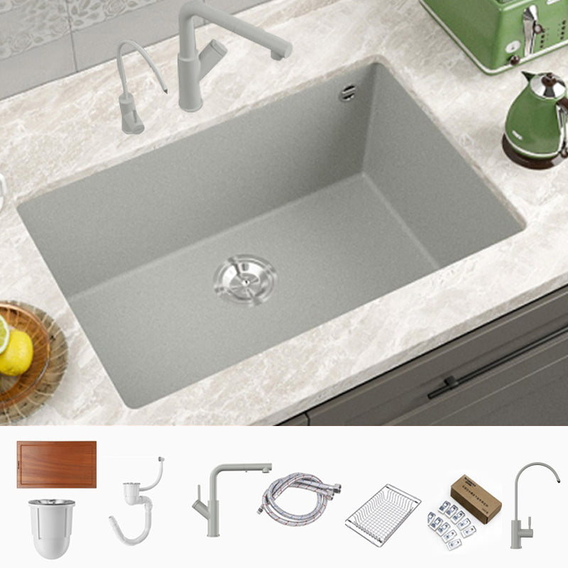 Contemporary Style Kitchen Sink Undermount Kitchen Sink with Drain Strainer Kit