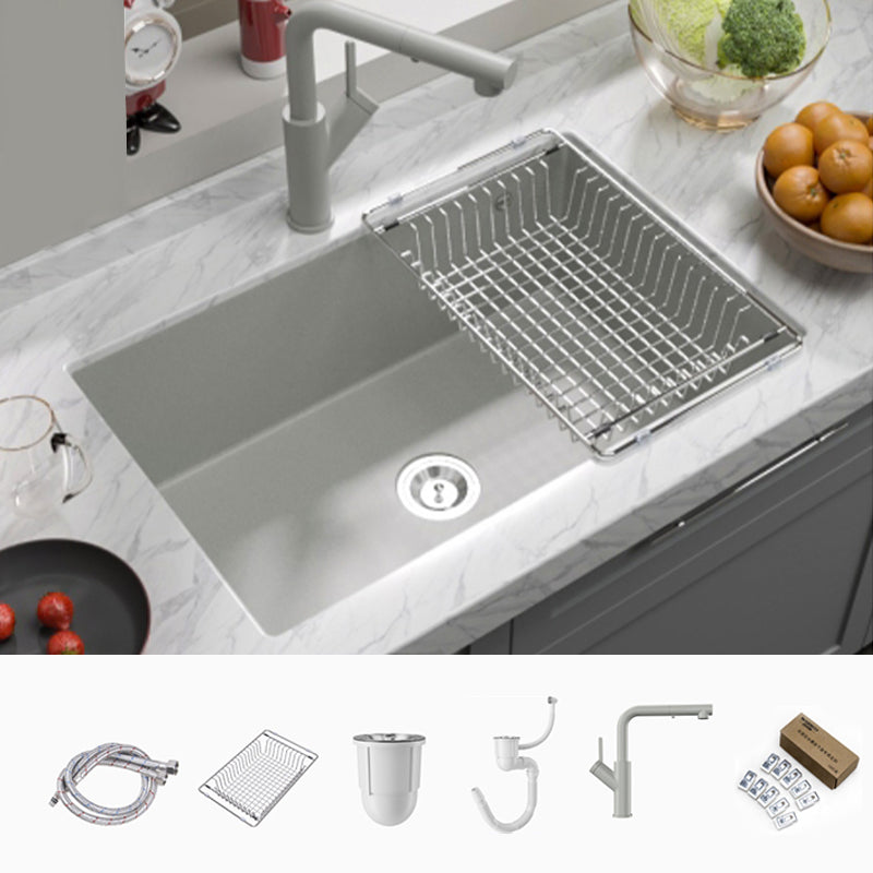 Contemporary Style Kitchen Sink Undermount Kitchen Sink with Drain Strainer Kit