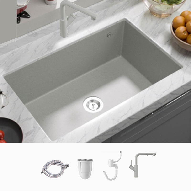 Contemporary Style Kitchen Sink Undermount Kitchen Sink with Drain Strainer Kit