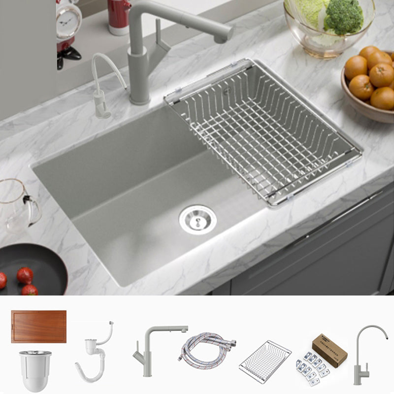 Contemporary Style Kitchen Sink Undermount Kitchen Sink with Drain Strainer Kit