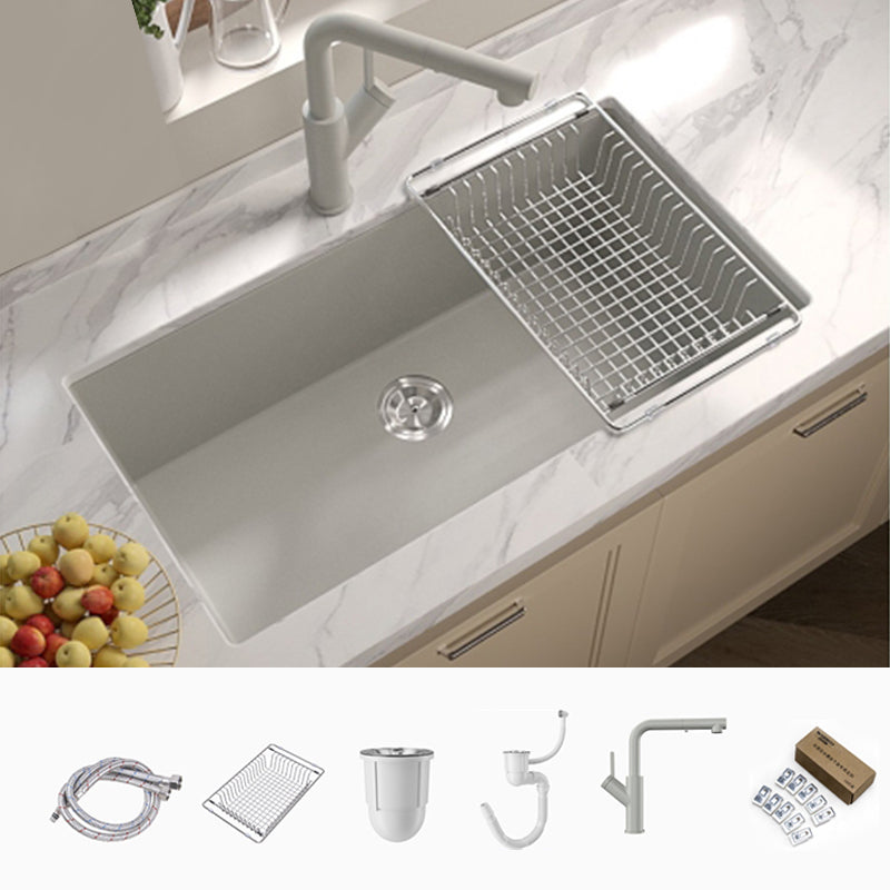 Contemporary Style Kitchen Sink Undermount Kitchen Sink with Drain Strainer Kit