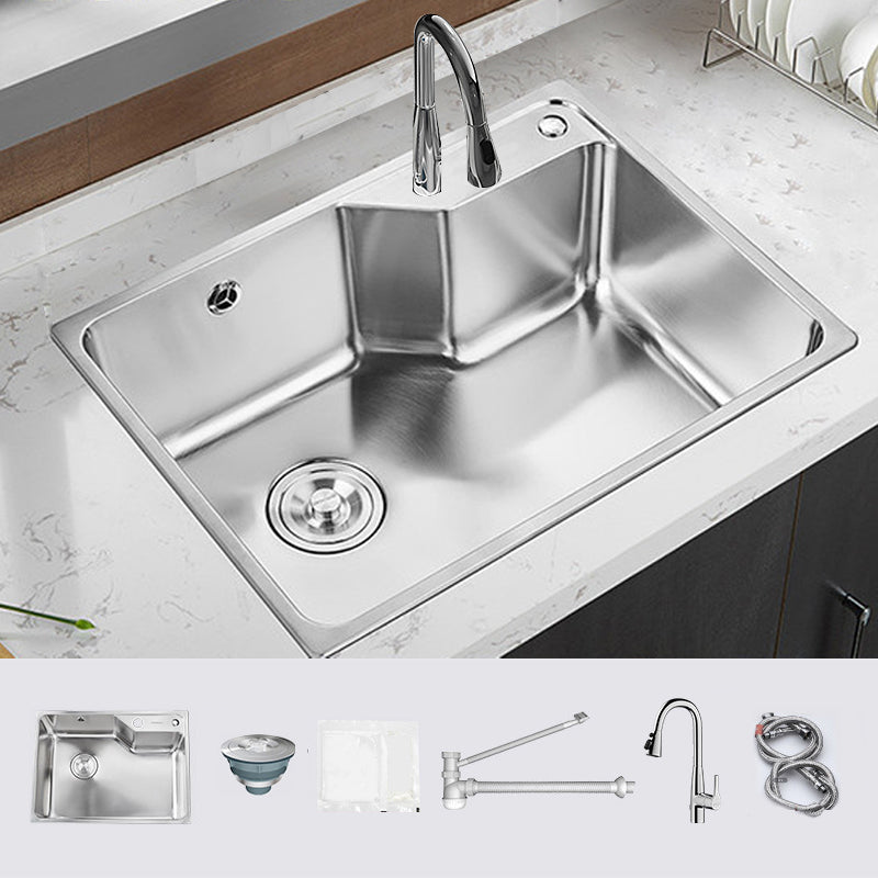 Modern Style Kitchen Sink Undermount Corrosion Resistant Kitchen Double Sink