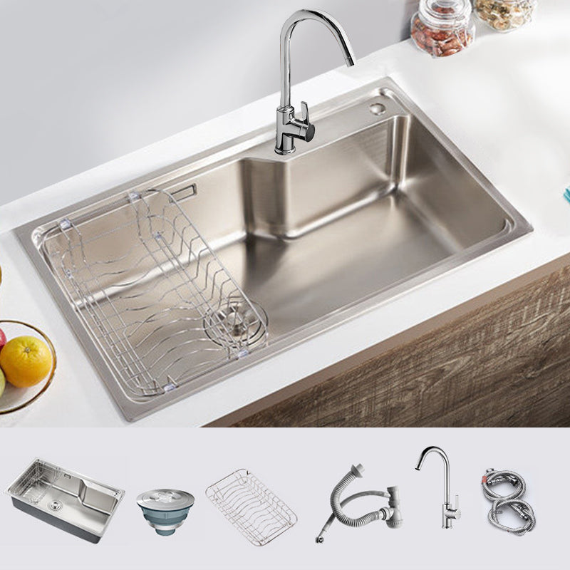 Modern Style Kitchen Sink Undermount Corrosion Resistant Kitchen Double Sink