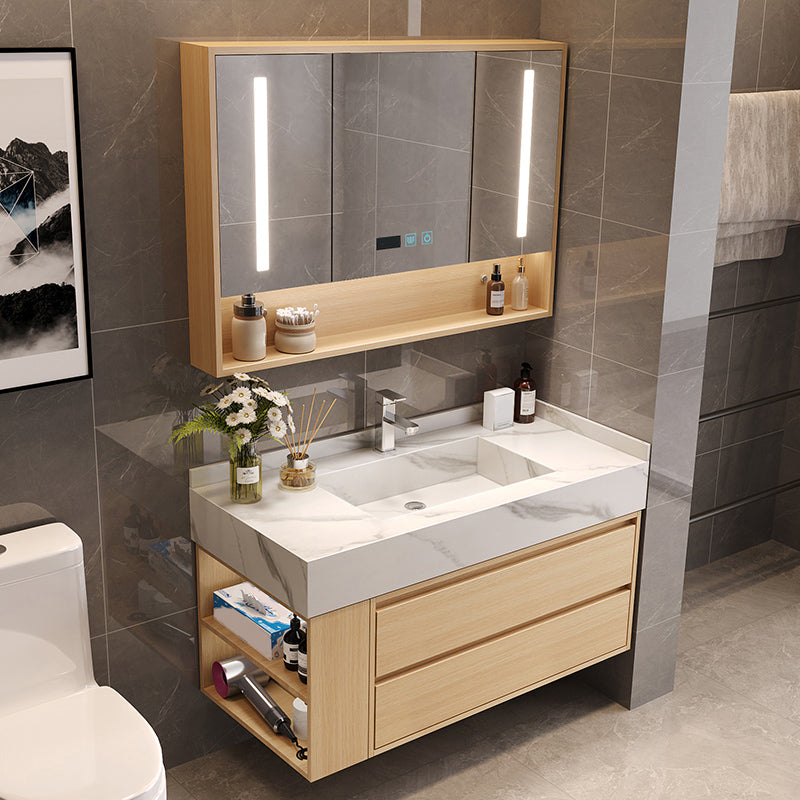 Gorgeous Sink Vanity Wood Wall-Mounted Mirror Cabinet Vanity Cabinet with Storage Shelving