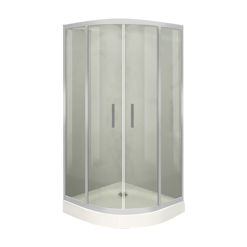 Framed Black Shower Enclosure Clear Easy Clean Glass Rounded Shower Enclosure