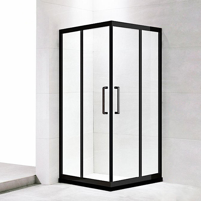 Framed Black Shower Enclosure Clear Easy Clean Glass Shower Enclosure