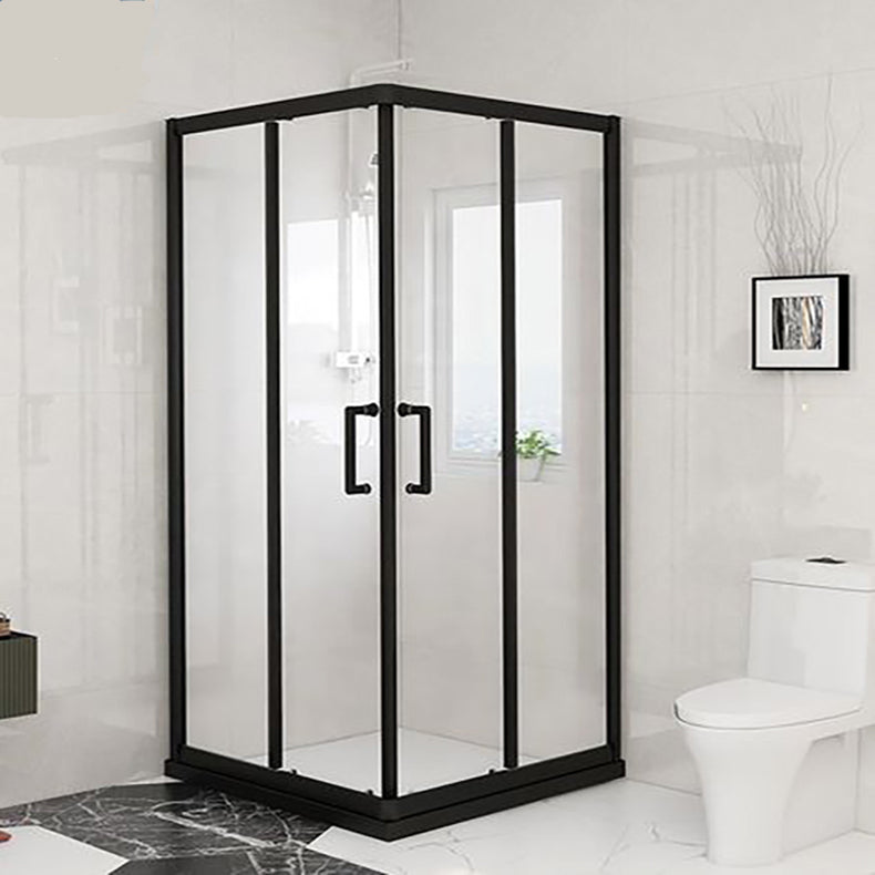 Framed Black Shower Enclosure Clear Easy Clean Glass Shower Enclosure