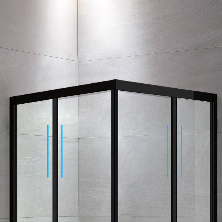 Framed Black Shower Enclosure Clear Easy Clean Glass Shower Enclosure