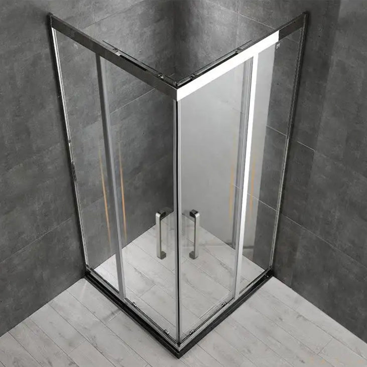 Framed Black Shower Enclosure Clear Easy Clean Glass Shower Enclosure