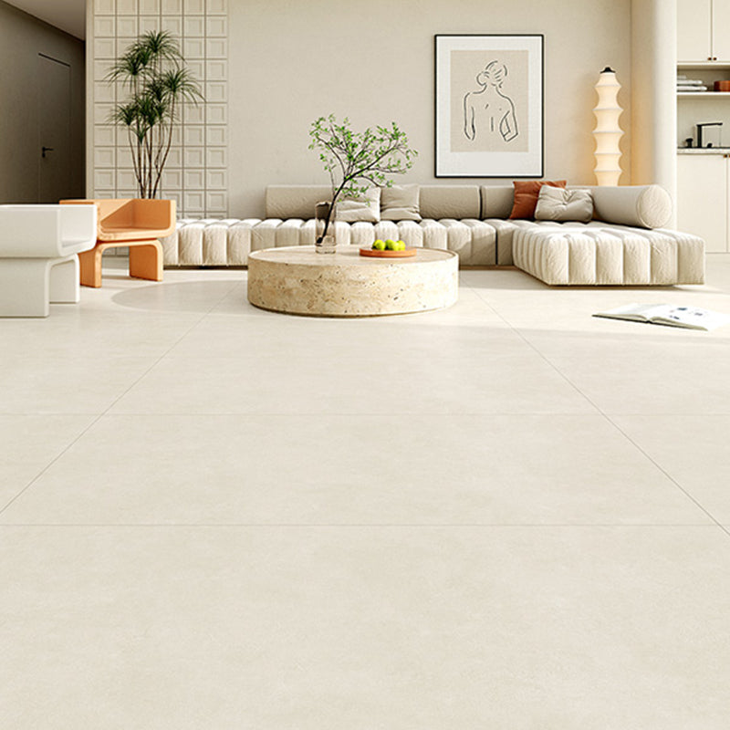 Rectangle Tile Solid Color Straight Edge Texture Design Floor Tile