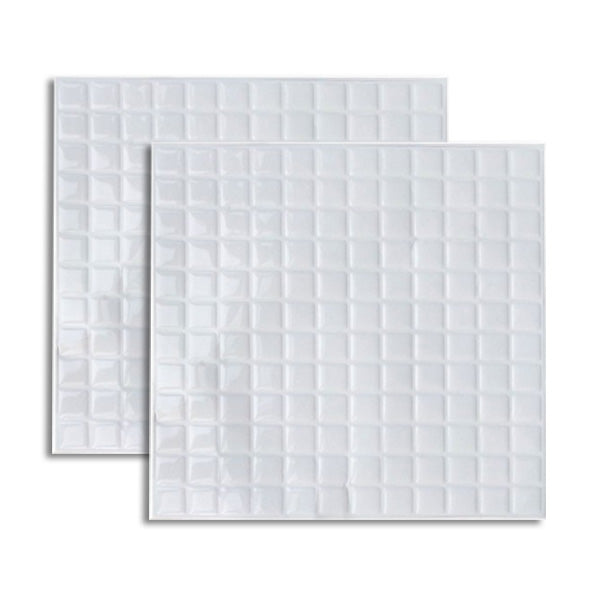 Peel & Stick Mosaic Tile Square Plastic Waterproof Peel and Stick Tiles for Kitchen