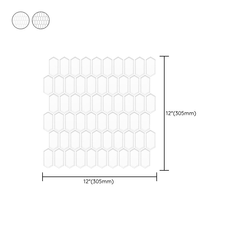 Modern Waterproof Backsplash Tile Smooth Peel and Stick Single Tile for Kitchen