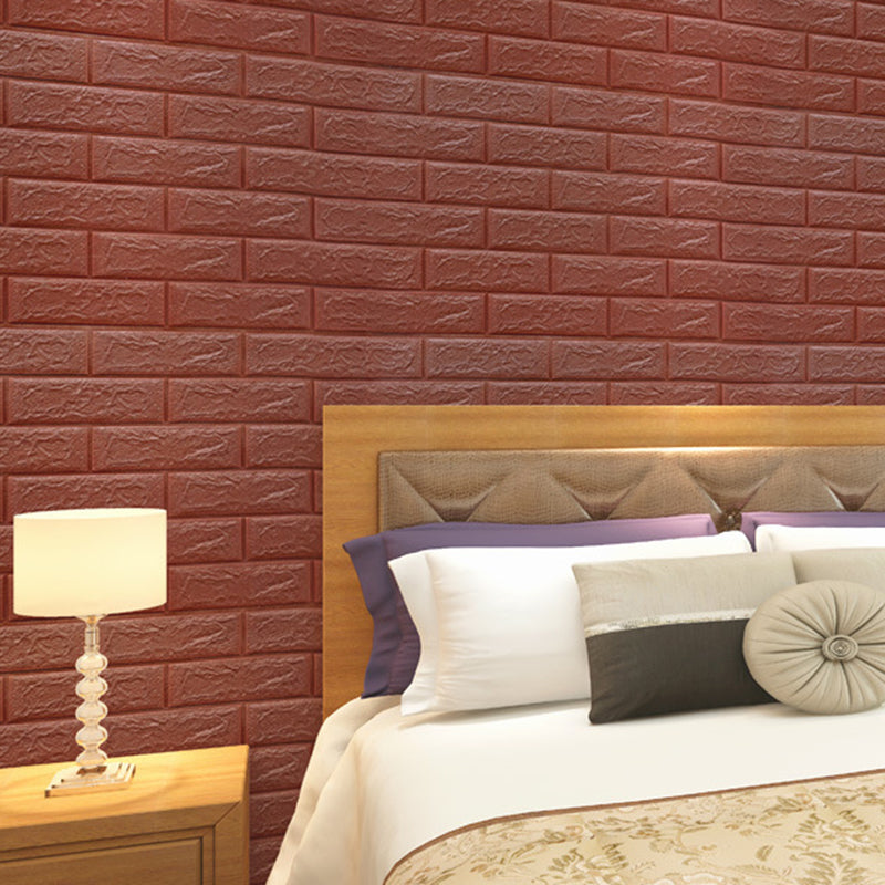 Industrial Wall Paneling Peel and Stick Wood Effect Design Waterproof Foam Wall Paneling