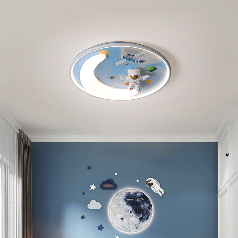 Cartoon Shape Flush Light Modern Style Metal 2 Lights Flush Mount for Bedroom