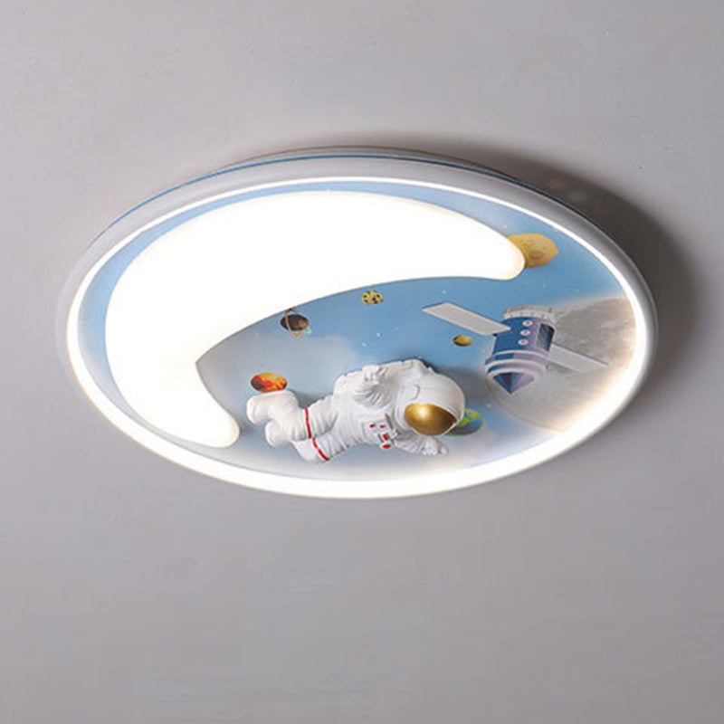 Cartoon Shape Flush Light Modern Style Metal 2 Lights Flush Mount for Bedroom