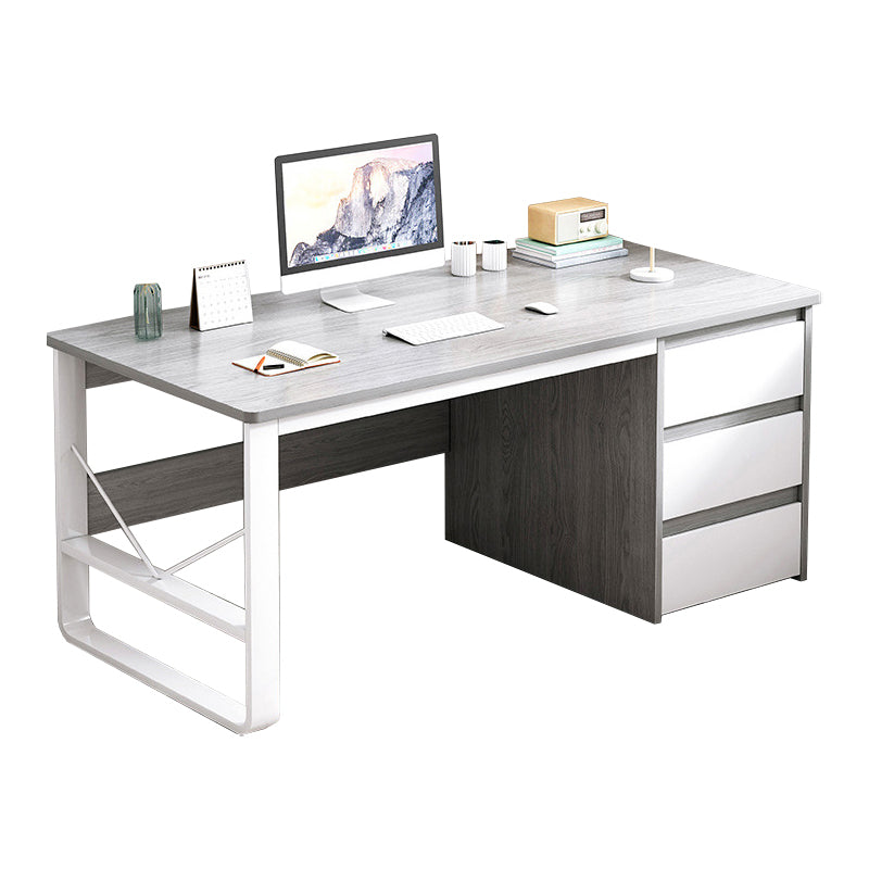 Modern Rectangular Writing Desk 29.5"H Home Office Desk with Drawers