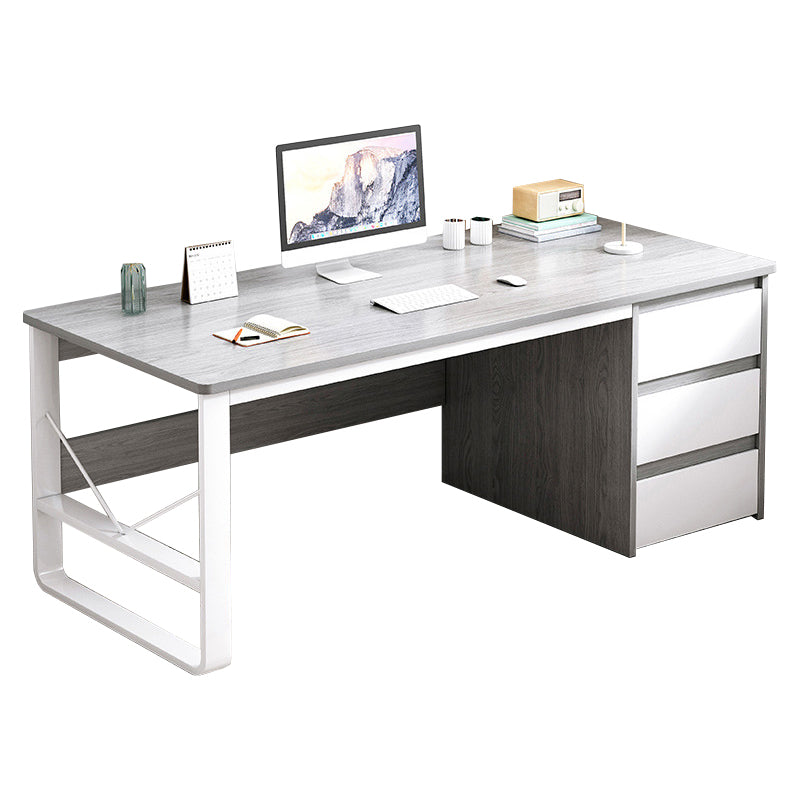 Modern Rectangular Writing Desk 29.5"H Home Office Desk with Drawers