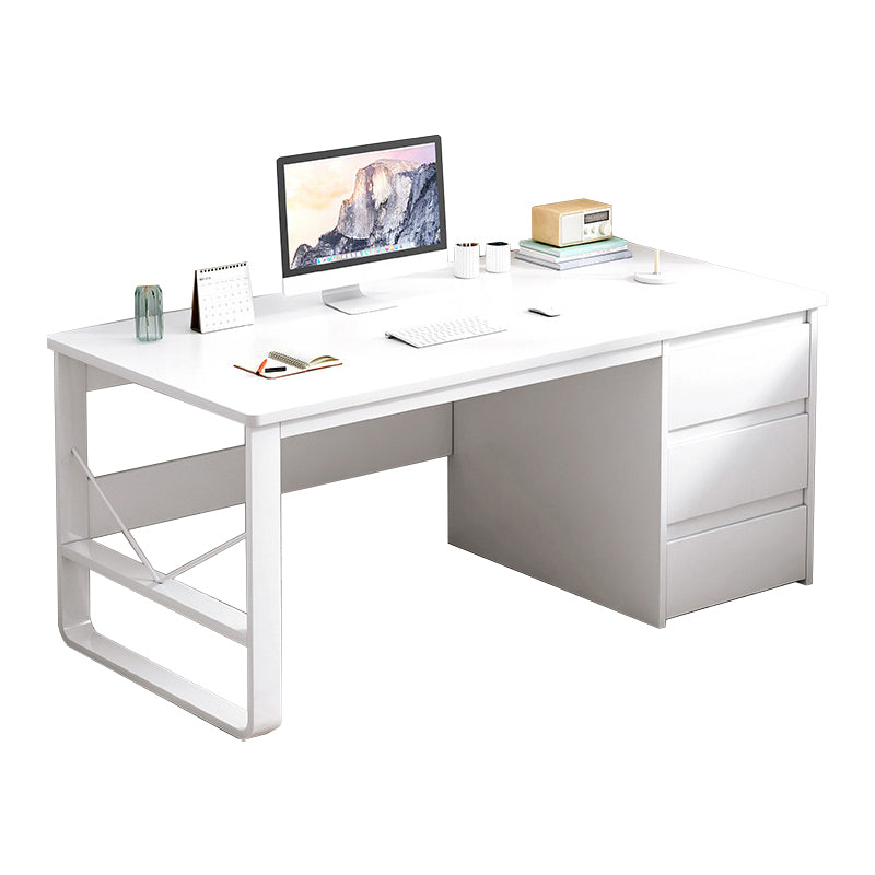 Modern Rectangular Writing Desk 29.5"H Home Office Desk with Drawers