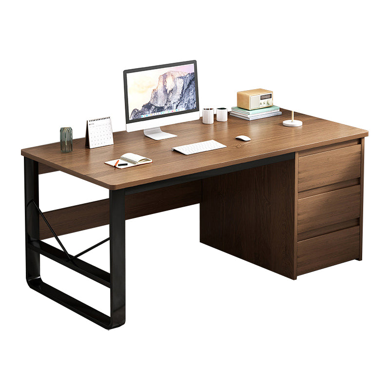 Modern Rectangular Writing Desk 29.5"H Home Office Desk with Drawers