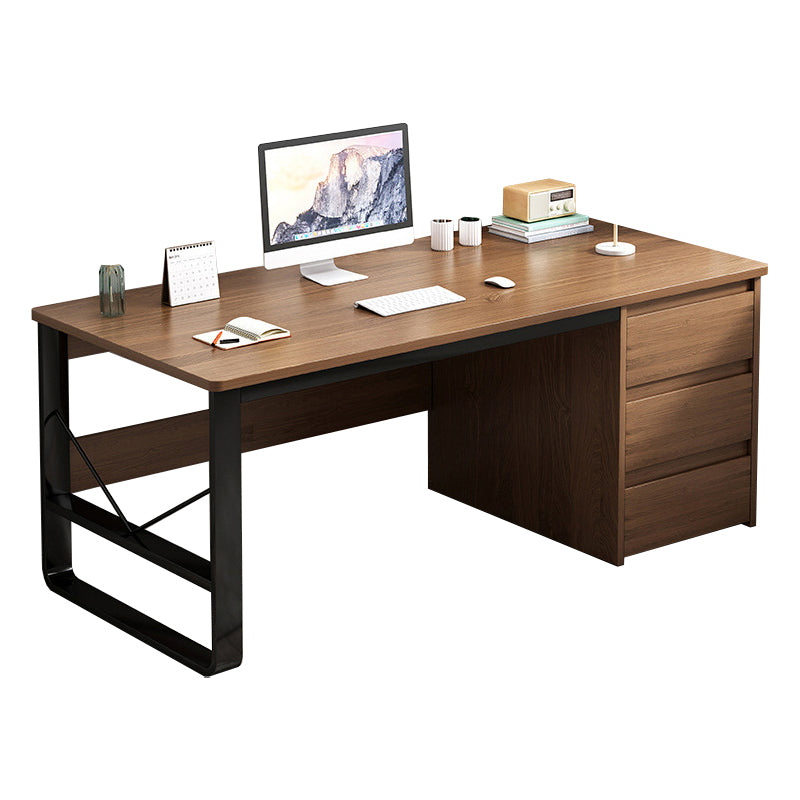 Modern Rectangular Writing Desk 29.5"H Home Office Desk with Drawers