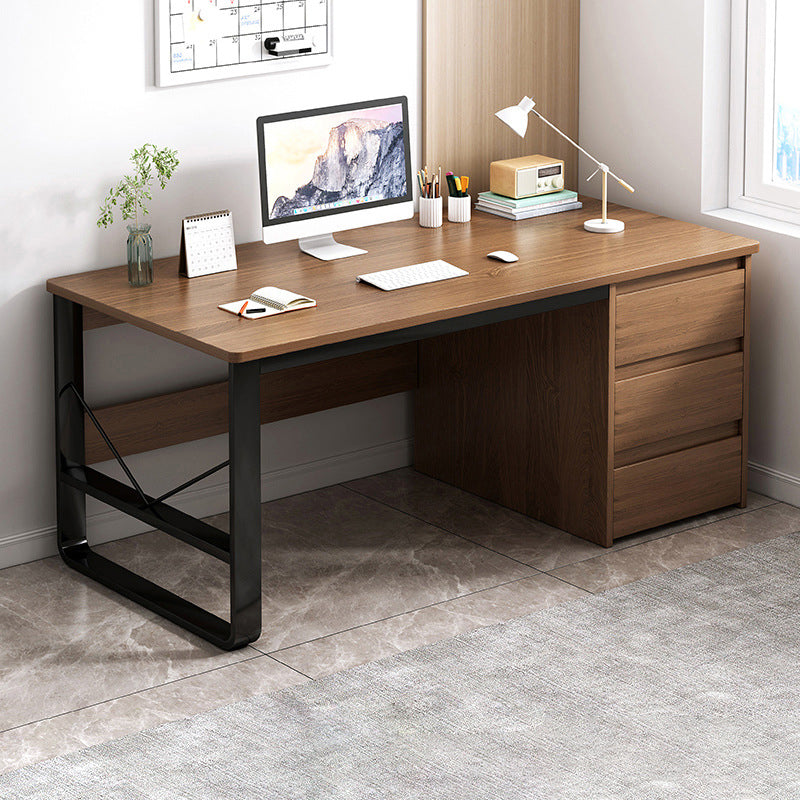 Modern Rectangular Writing Desk 29.5"H Home Office Desk with Drawers