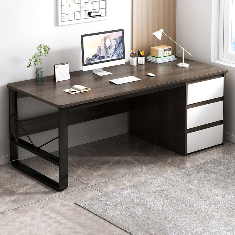 Modern Rectangular Writing Desk 29.5"H Home Office Desk with Drawers