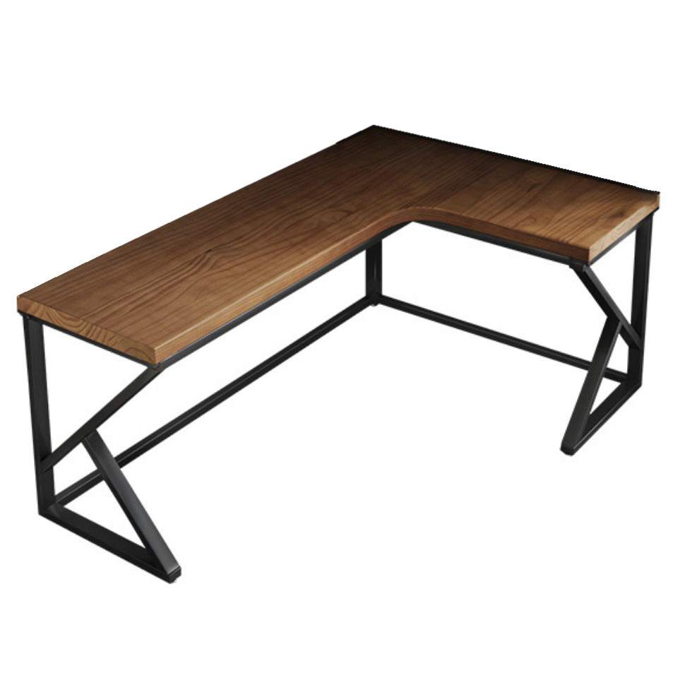 29.25 Inch H Modern Office Desk L-Shape Solid Wood Writing Desk