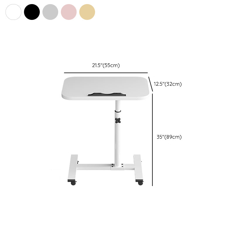 Contemporary Folding Writing Desk Pedestal Office Desk with Metal Legs