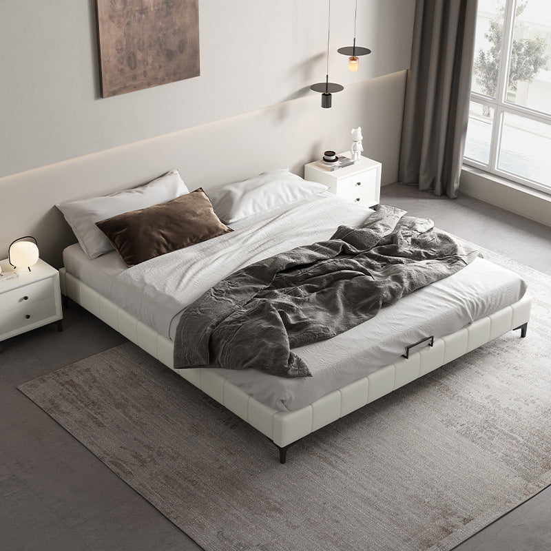 Modern White Platform Bed Frame Mattress Included Platform Bed