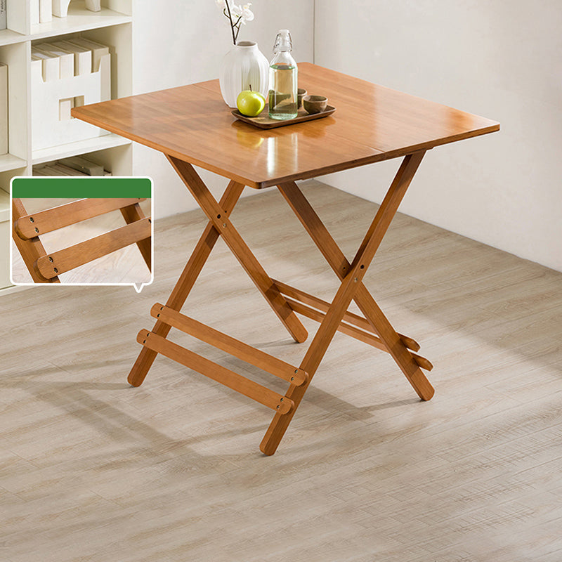 Contemporary Camping Table Solid Wood Folding Table, 29.92" High