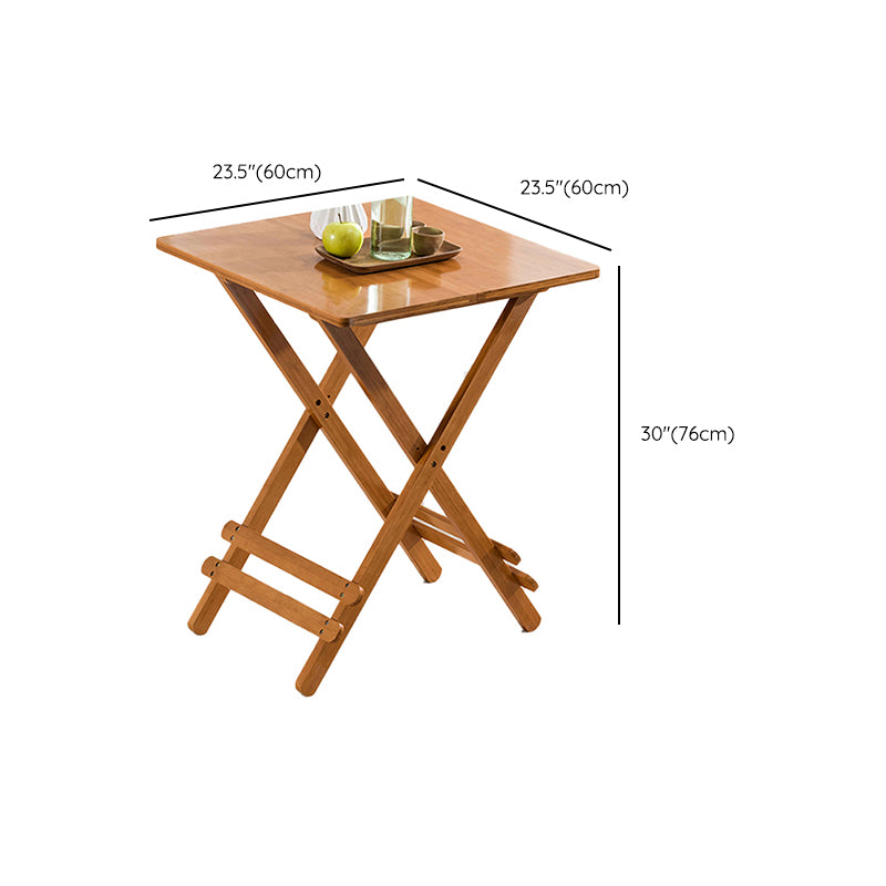 Contemporary Camping Table Solid Wood Folding Table, 29.92" High