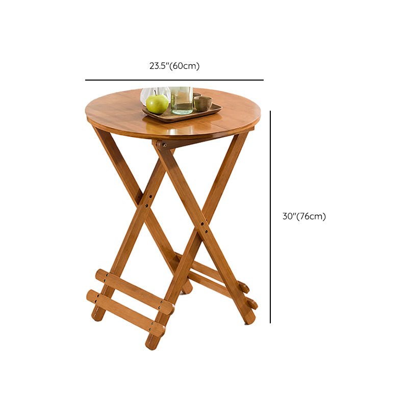 Contemporary Camping Table Solid Wood Folding Table, 29.92" High