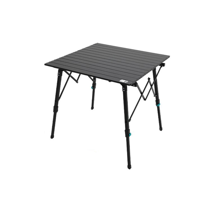 Metal Foldable Camping Table Brown/Black Contemporary Lift Table